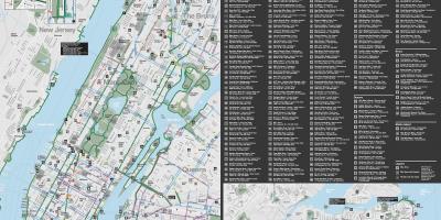 Manhattan bike lane 지도