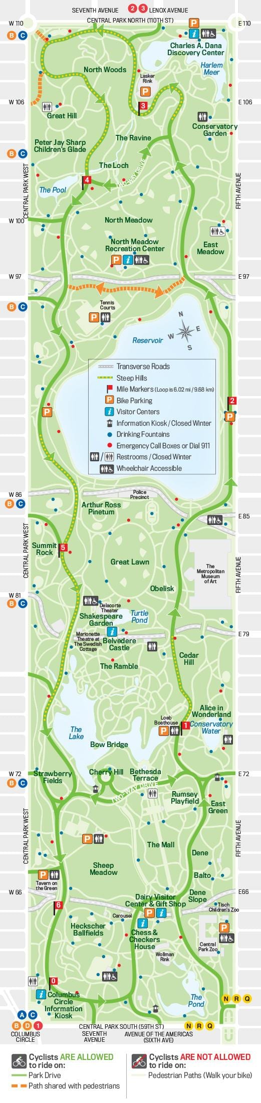 지도 central park 실행