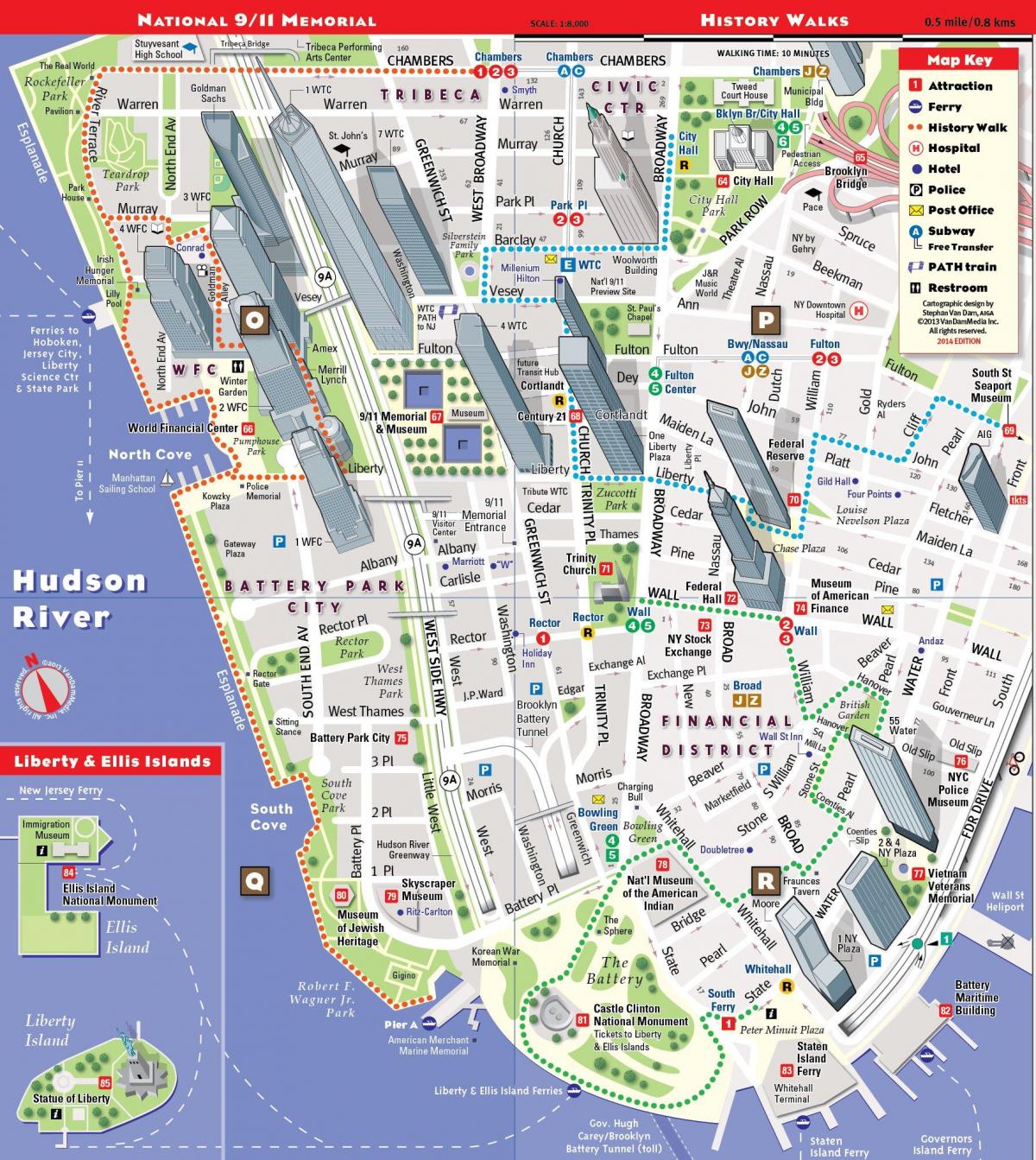 맨해튼 관광 지도
